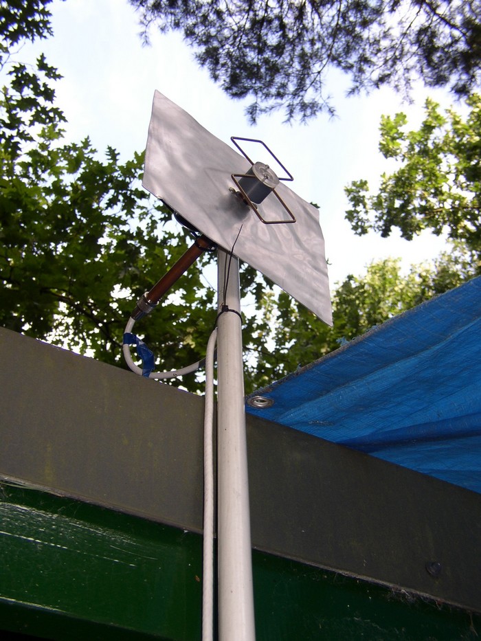 De ontvangstantenne voor 23 cm.