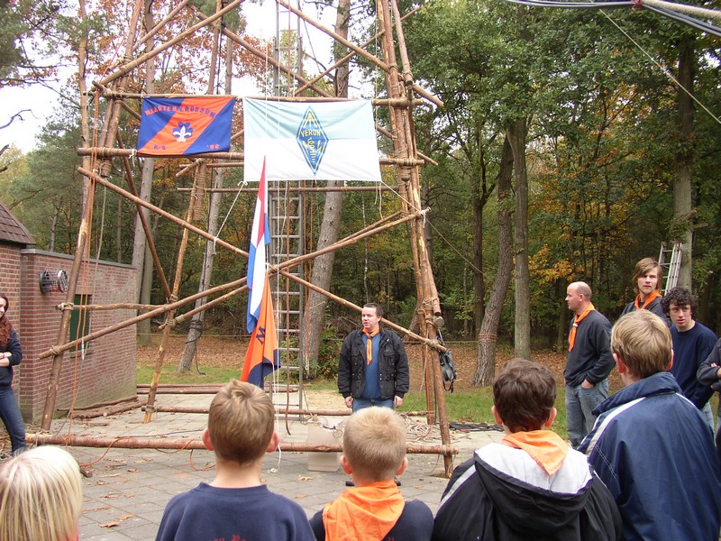 Vlag hijsen en start van de Jota 2008