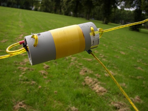 De 40 meter spoel, klaar voor gebruik.