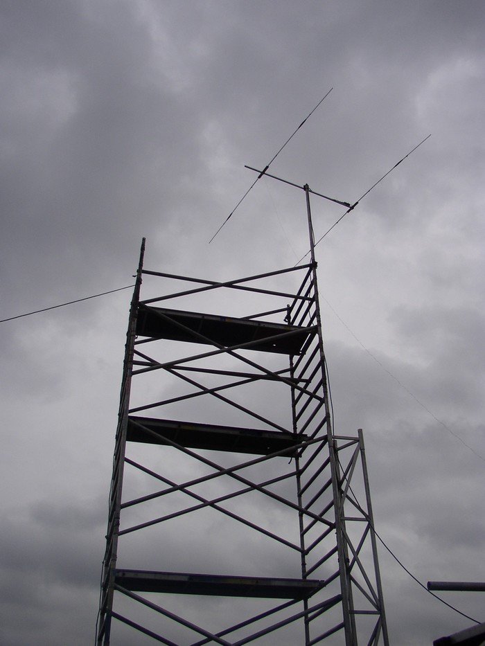 De 15 meter beam klaar voor gebruik