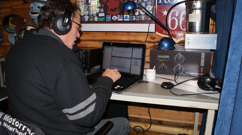 Leo PA0LMD. 40 m ging prima. Ruim boven de 700 qso's