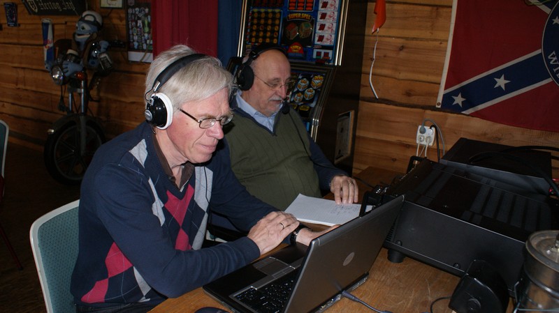 Hans PA0WYS en Ben PA0I op 40 meter.
