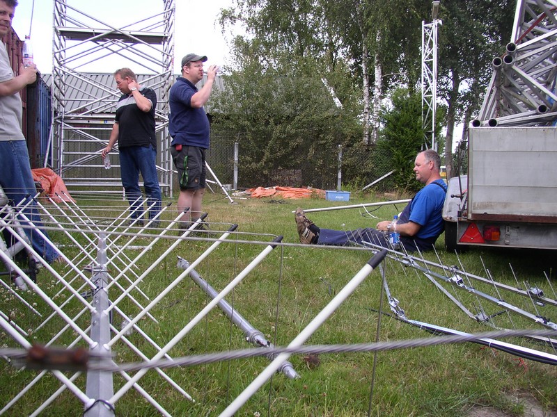 Even uitblazen tijdens de afbouw.