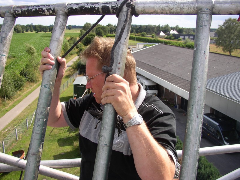 Henk PA5VK had het niet zo op deze hoogte!