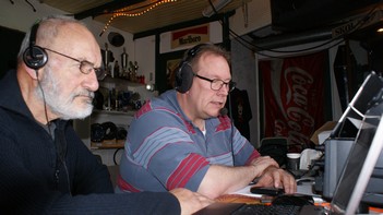 David PA3HS en Henk PA5VK bezig met 15 meter.