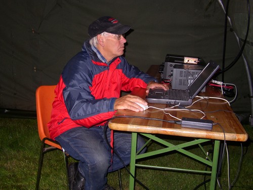 Jille pa1dv aan het loggen van de qso's