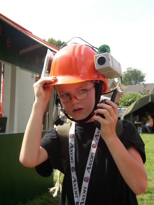 Pffffffff! best zwaar zo'n helm
