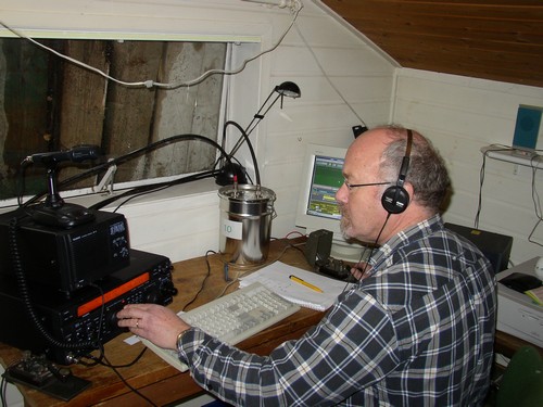 Hans in actie tijdens de contest