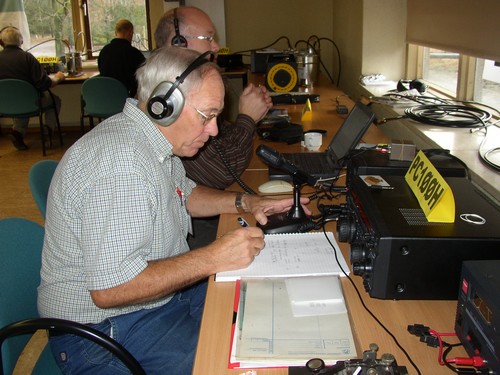 Jille, PA1DV bezig op 80 meter.