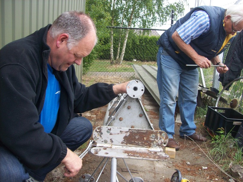 Het scharnier punt. (komt op 6 meter hoogte)