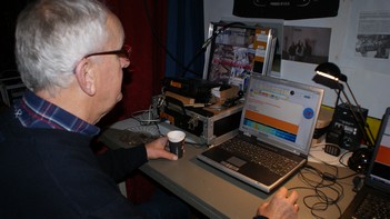 Henk (PD0EDB) achter het psk-63 station